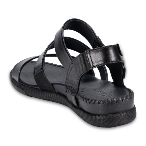 JESSE-G Kadın Deri Sandalet Siyah - 4