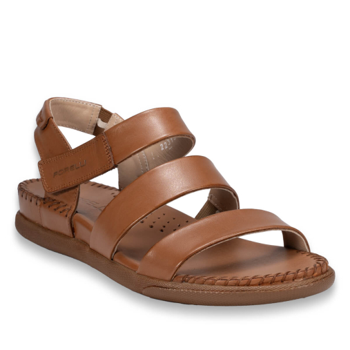 22315-G Kadın Deri Sandalet Taba - 3