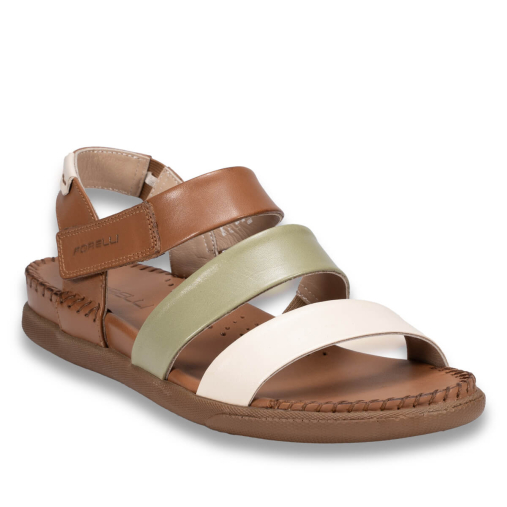 JESSE-G Kadın Deri Sandalet Taba-Bej - 3