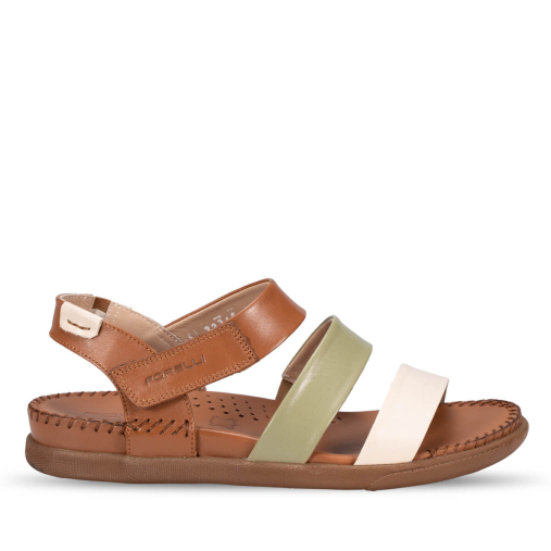 JESSE-G Kadın Deri Sandalet Taba-Bej - Forelli