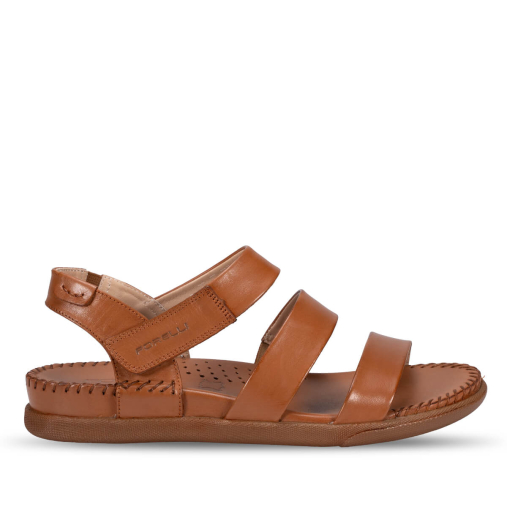 JESSE-G Kadın Deri Sandalet Taba - 1
