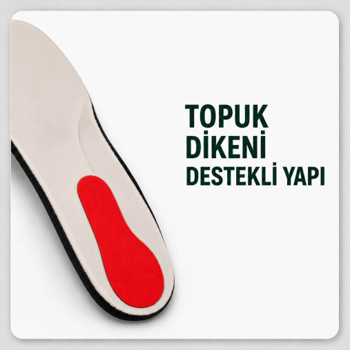 Kadın Ayakkabıları İçin Topuk Dikeni Destekli Fuspet Kahve - 3
