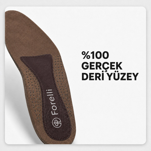 Kadın Ayakkabıları İçin Topuk Dikeni Destekli Fuspet Kahve - Forelli (1)