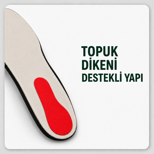 Kadın Ayakkabıları İçin Topuk Dikeni Destekli Fuspet Siyah - 3