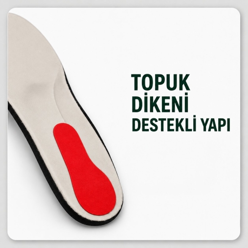 Kadın Ayakkabıları İçin Topuk Dikeni Destekli Fuspet Taba - 3