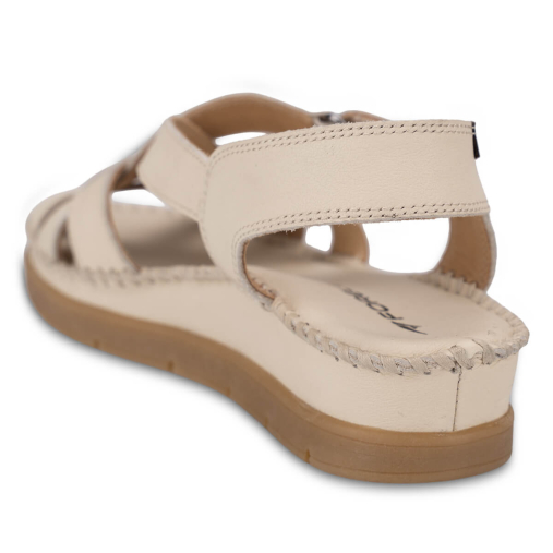 KARINA-G Kadın Deri Sandalet Bej - 5