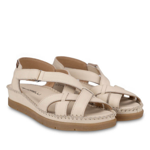 KARINA-G Kadın Deri Sandalet Bej - 3
