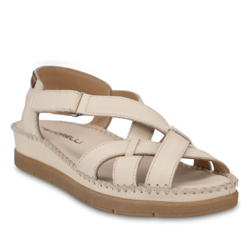 KARINA-G Kadın Deri Sandalet Bej - 4