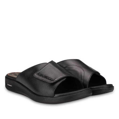 KAYLO-G Kadın Deri Terlik Siyah - 3