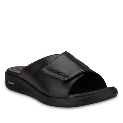 KAYLO-G Kadın Deri Terlik Siyah - 4