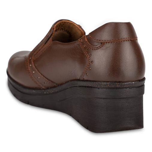 KAYNE-G Kadın Deri Hallux Ayakkabı Taba - 4