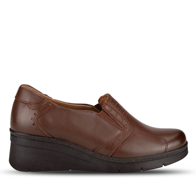 KAYNE-G Kadın Deri Hallux Ayakkabı Taba - Forelli