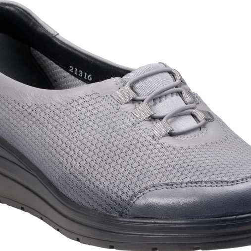 LACE-H Kadın Comfort Ayakkabı Gri - 5
