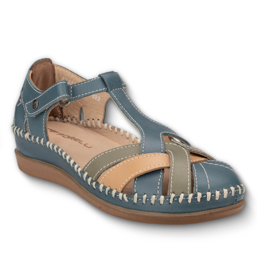 LARNI-G Kadın Deri Sandalet Bluejean-Taba - 3
