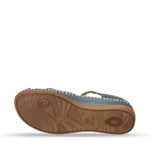 LARNI-G Kadın Deri Sandalet Bluejean-Taba - 5