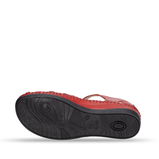 LARNI-G Kadın Deri Sandalet Kırmızı - 6