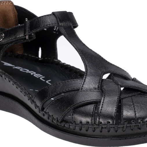 LARNI-G Kadın Deri Sandalet Siyah - 5