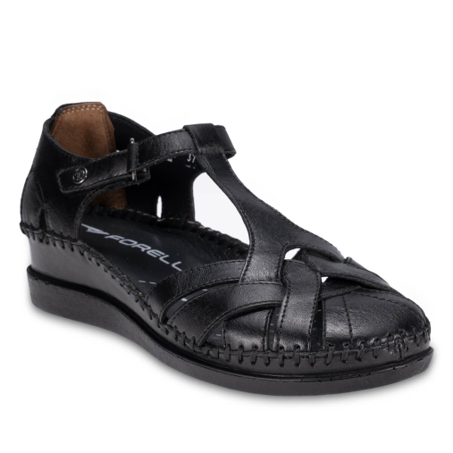 LARNI-G Kadın Deri Sandalet Siyah - 3