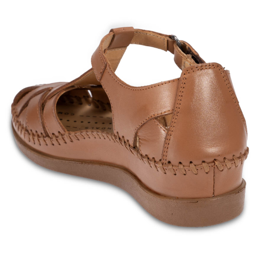 LARNI-G Kadın Deri Sandalet Taba - 4