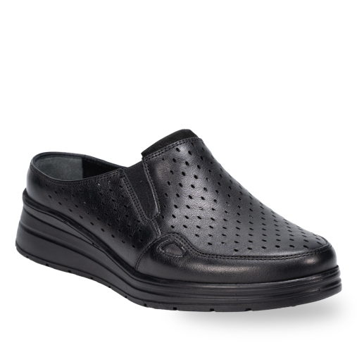 MANDI-H Kadın Deri Ayakkabı Siyah - Forelli (1)