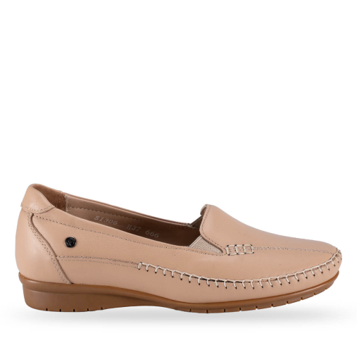 MARLA-G Kadın Deri Ayakkabı Açık Vizon 