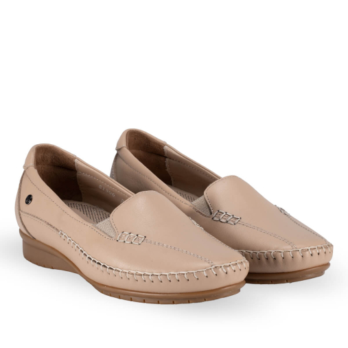 MARLA-G Kadın Deri Ayakkabı Açık Vizon - 2