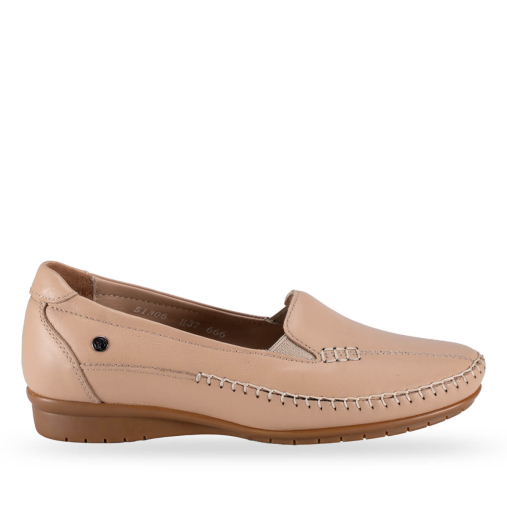 MARLA-G Kadın Deri Ayakkabı Açık Vizon 