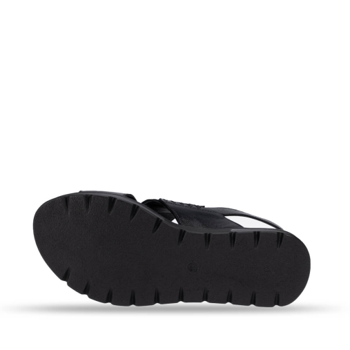 MAYON-G Kadın Deri Sandalet Siyah - 6