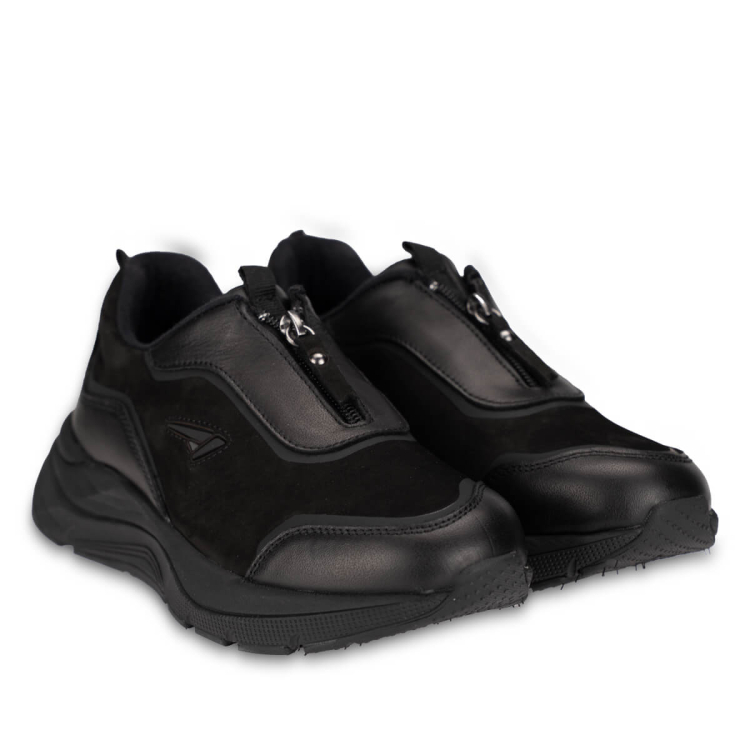 MONET-G Kadın Deri Ayakkabı Siyah - Forelli (1)