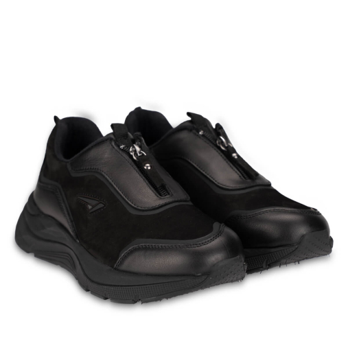 MONET-G Kadın Deri Ayakkabı Siyah - Forelli (1)