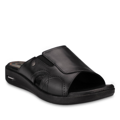 NAYE-G Kadın Deri Terlik Siyah - 4