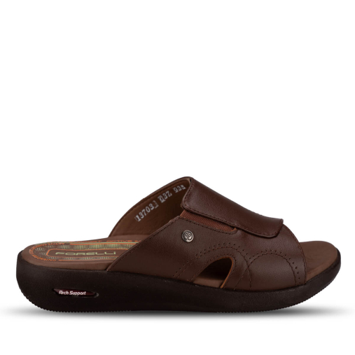 NAYE-G Kadın Deri Terlik Taba - Forelli