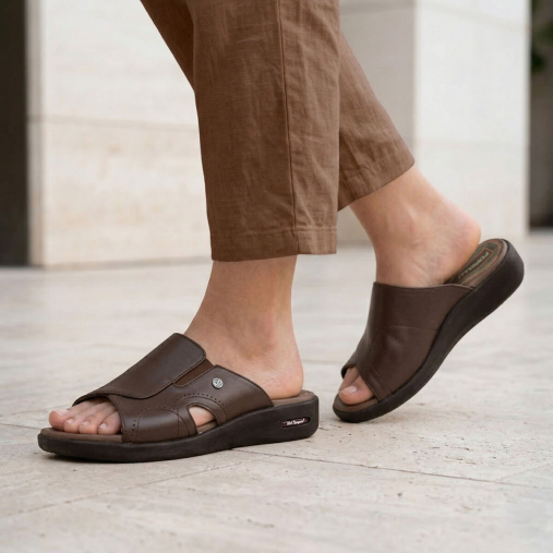 NAYE-G Kadın Deri Terlik Taba - Forelli (1)