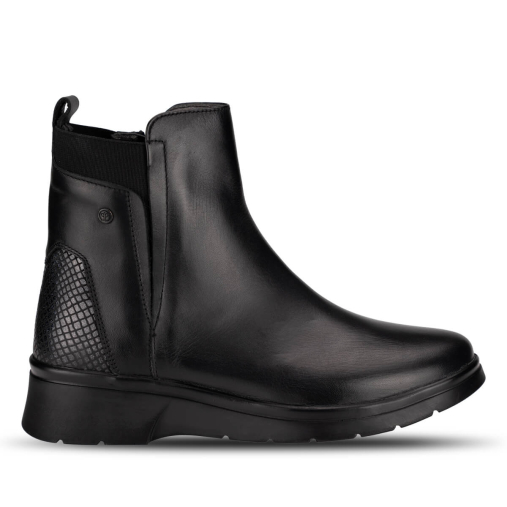 ODES-G Kadın Deri Bot Siyah - Forelli