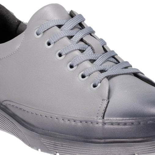 OLIVER-G Erkek Deri Ayakkabı Gri - 5