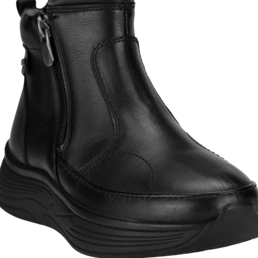 OSLO-G Kadın Deri Hallux Bot Siyah - 5