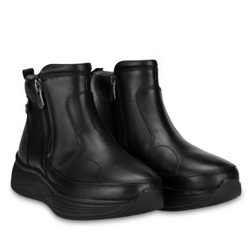 OSLO-G Kadın Deri Hallux Bot Siyah - 2