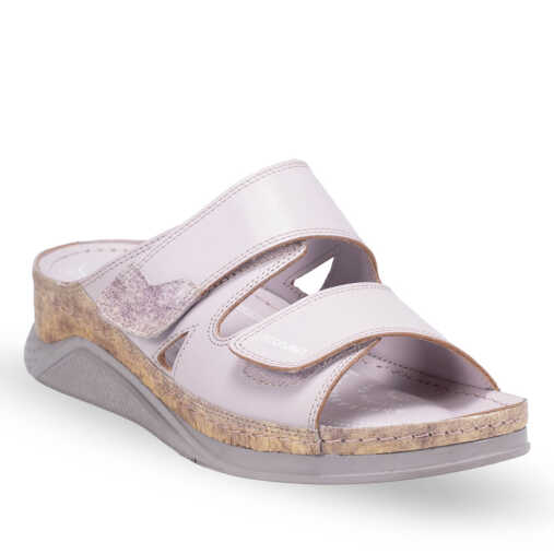 OSTUNI-H Kadın Deri Terlik Lila - Forelli (1)