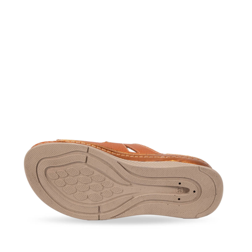 OSTUNI-H Kadın Deri Terlik Turuncu - 3