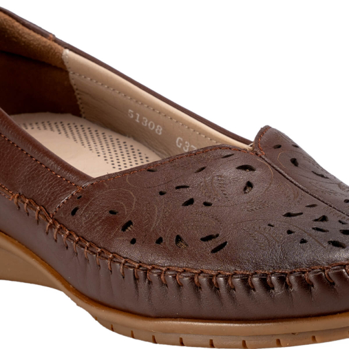 PANNY-G Kadın Deri Ayakkabı Taba - 5