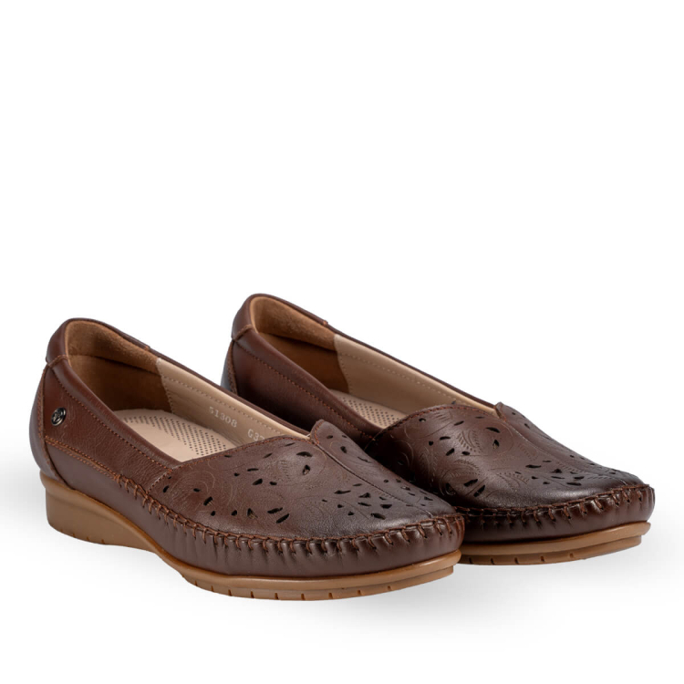 PANNY-G Kadın Deri Ayakkabı Taba - Forelli (1)