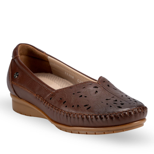 PANNY-G Kadın Deri Ayakkabı Taba - 3