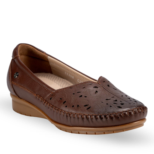 PANNY-G Kadın Deri Ayakkabı Taba - 3