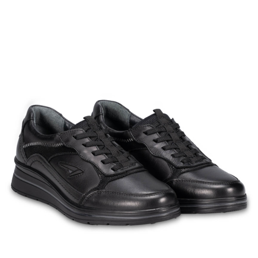 PEON-H Kadın Deri Ayakkabı Siyah - 2