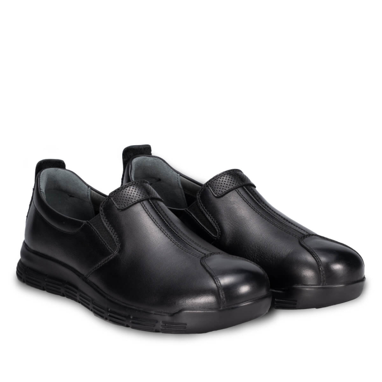 SAWYER-G Erkek Deri Ayakkabı Siyah - Forelli (1)