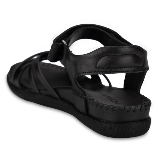 SIDNEY-G Kadın Deri Sandalet Siyah - 5