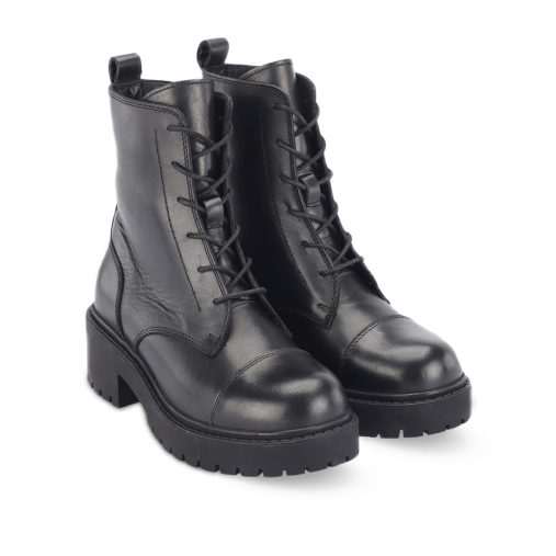 CITY-G Kadın Bot Meşin Astar Siyah - Forelli (1)