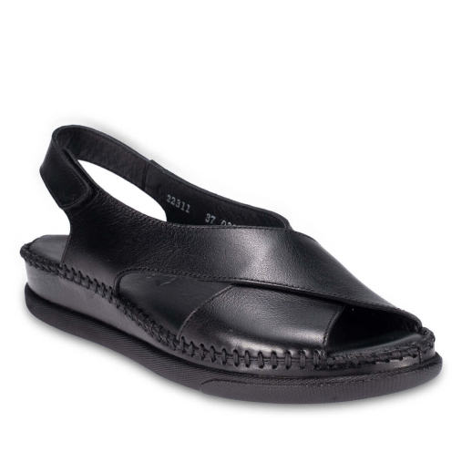 TINA-G Kadın Deri Sandalet Siyah - 4
