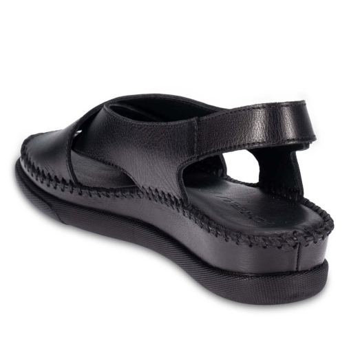 TINA-G Kadın Deri Sandalet Siyah - 5