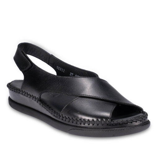 TINA-G Kadın Deri Sandalet Siyah - 3